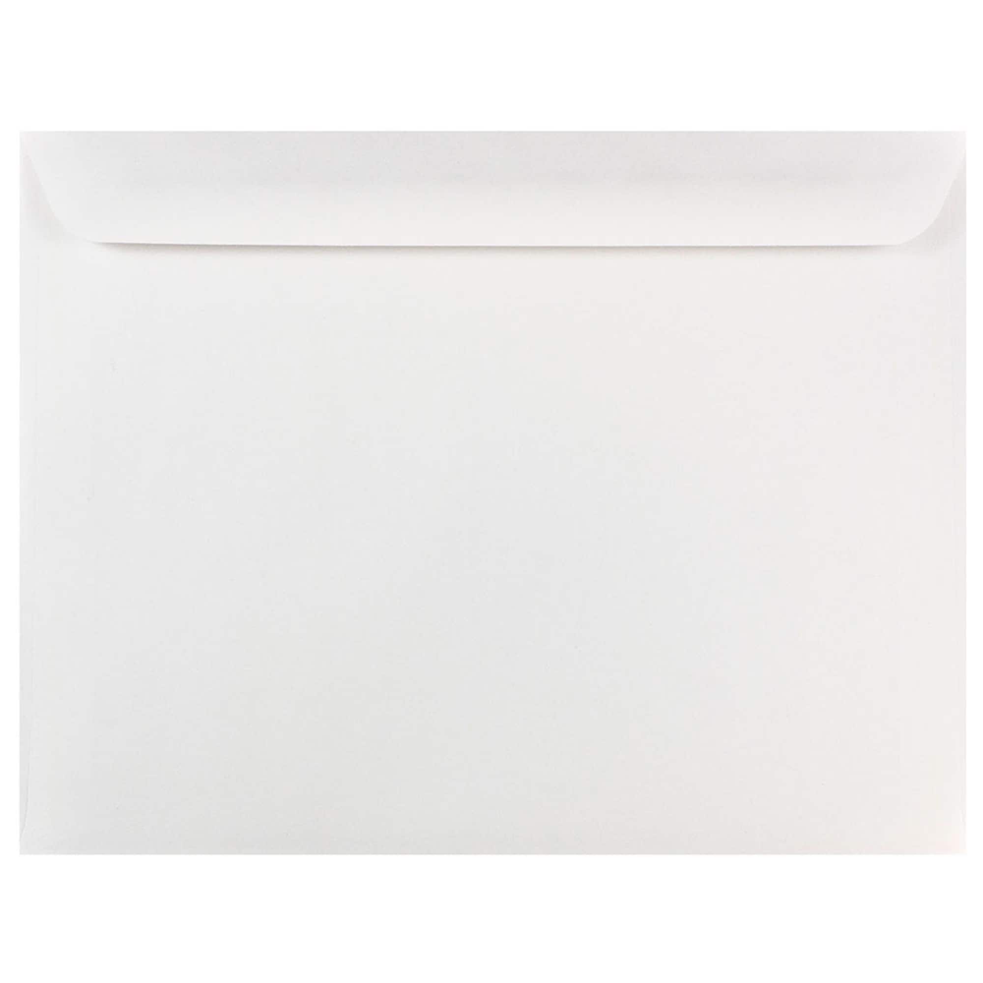 JAM Paper 10" x 13" White Booklet Envelopes, 50ct.
